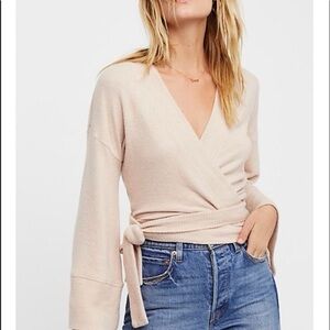 Free People Beach Wrap Sweater / Wrap Top